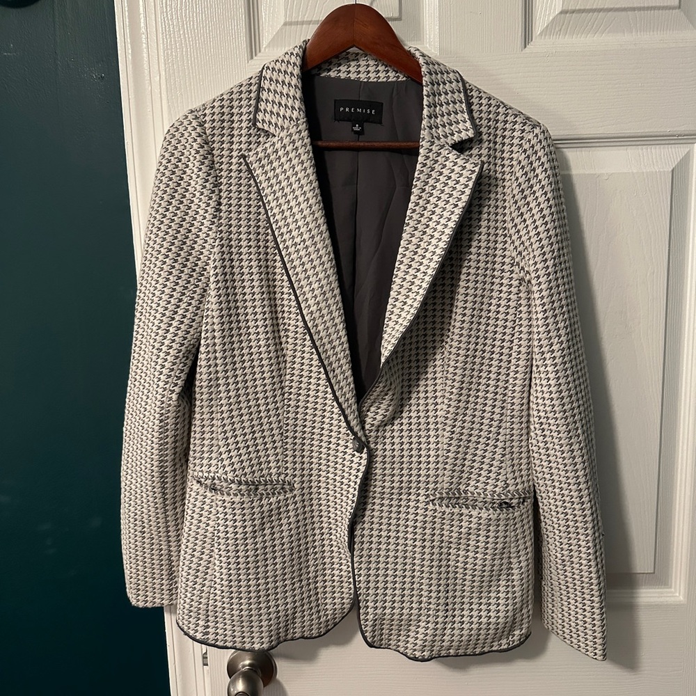 Premise Women’s Houndstooth Blazer, Size 8